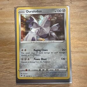 Pokémon Duraludon Card - Vivid Voltage - 122/185 - Holo Rare - NM